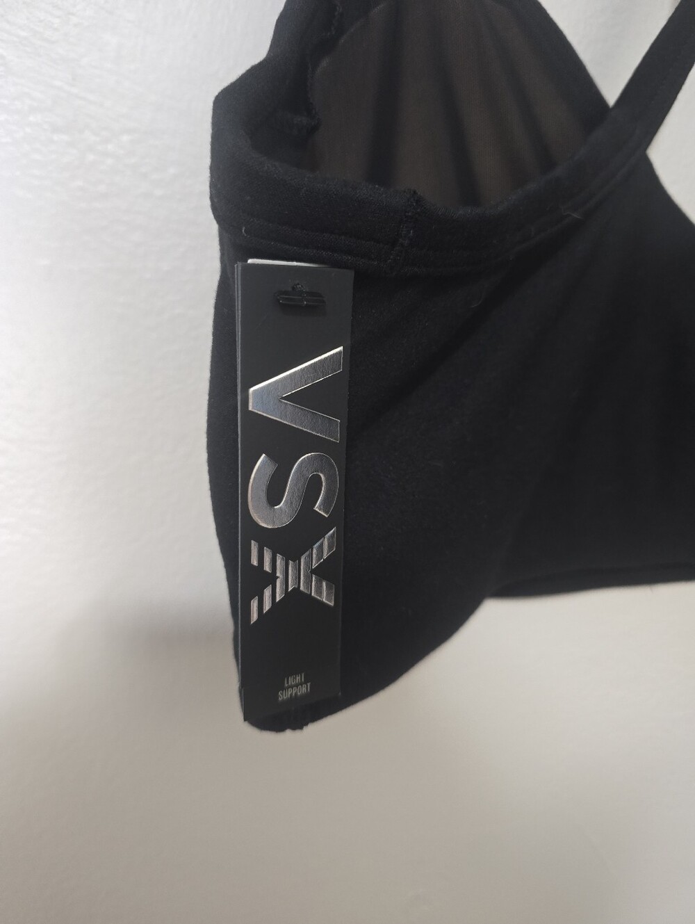VSX Black Cross-Back Sports Bralette - New W/ Tags - Picture 2 of 8